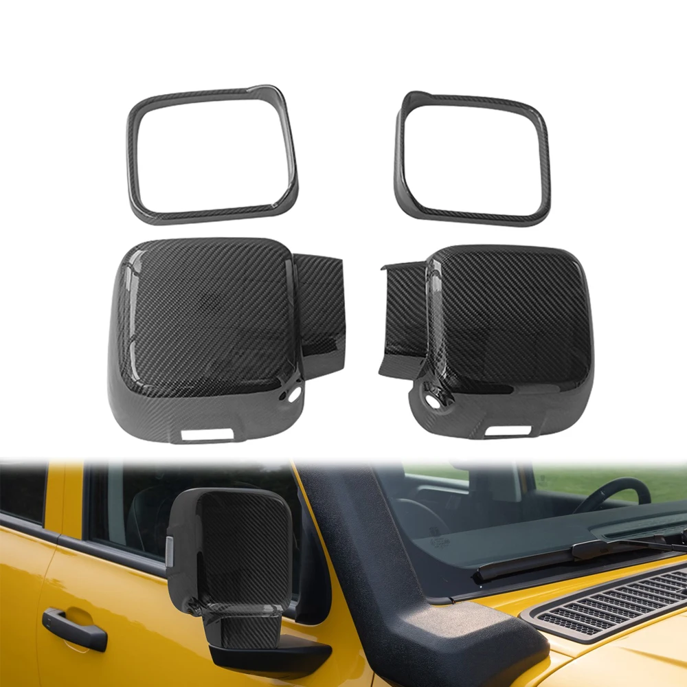 Real Carbon Car Accessories Rearview Side Mirror Cover Caps 4pcs  for Great Wall Wey Tank 300 2021up