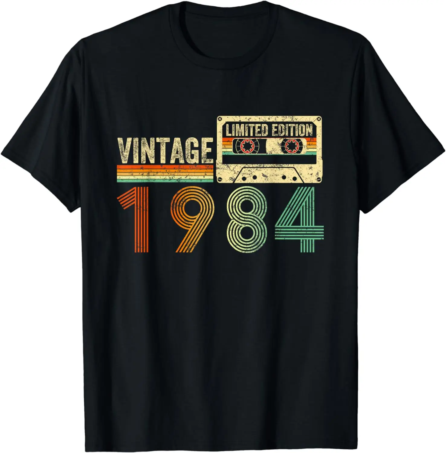 

40 Year Old Gifts Vintage 1984 40th Birthday Cassette Tape Women's T-shirts Fashion Y2k Tops Tshirt Haikyuu Graphic Tees 80833