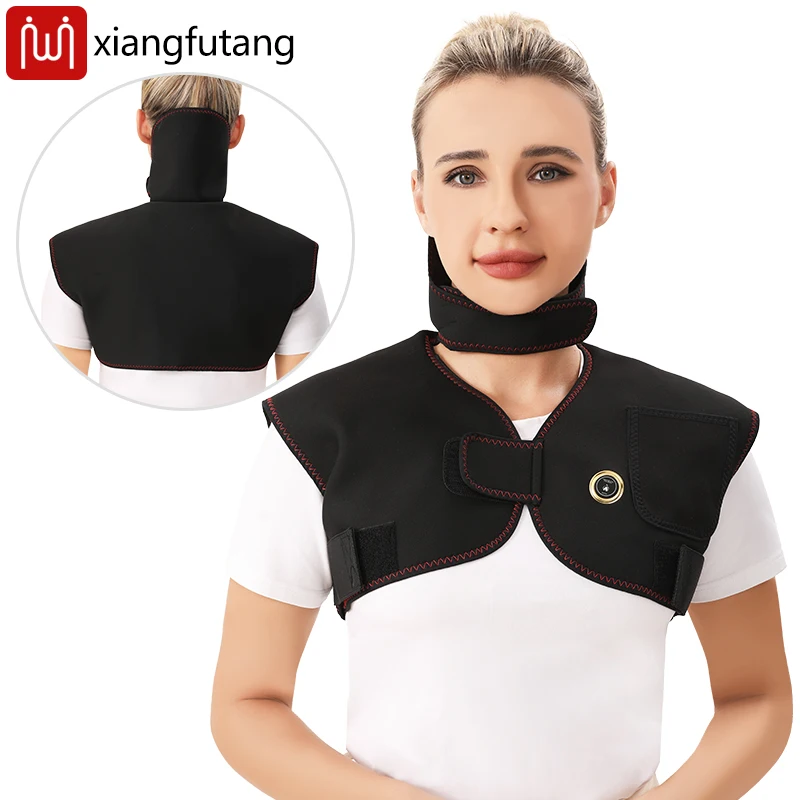 وسادة كتف للتدفئة الكهربائية متعددة الوظائف بطانية جسم دافئة للظهر غطاء منزلي لاسترخاء الرقبة والكتف #2