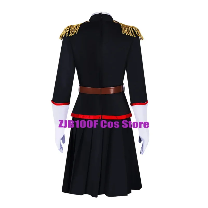 Uzen kyōka cosplay anime mato seihei sem escravo cosplay traje feminino uniforme saia peruca terno festa role play roupas prop
