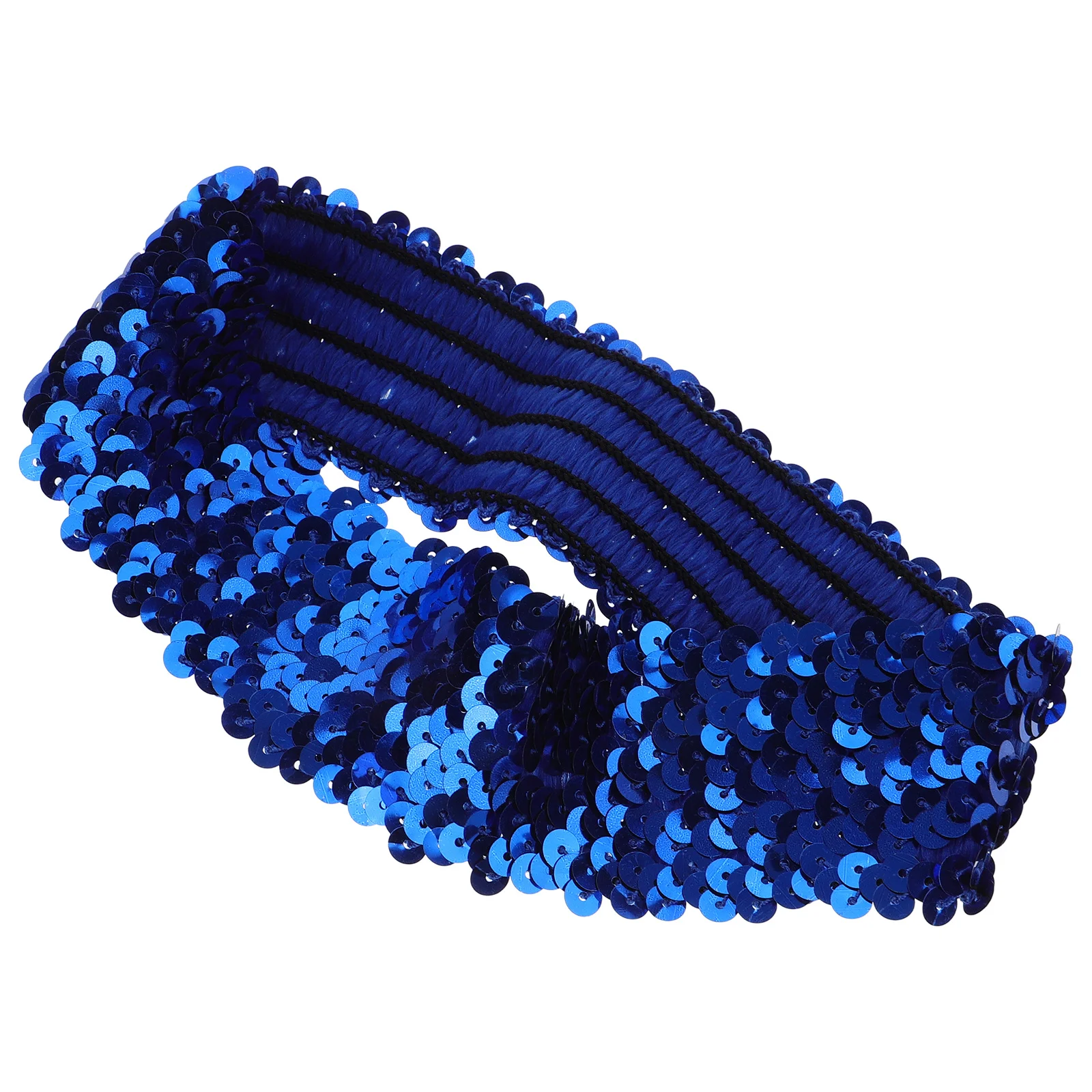

Sports Headband Blue Sequin Glitter Elastic Hairband For Women Girls Creative Hair Bands Party Festival Wear Hair Styling Tool
