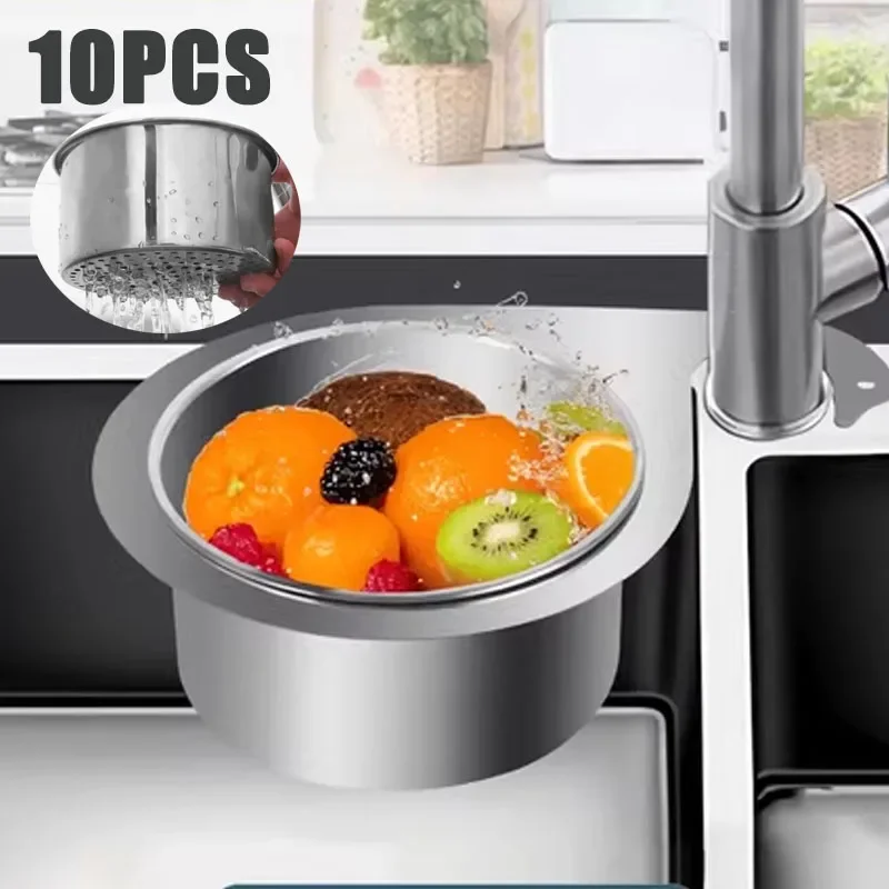 Swan Drenagem Pia de aço inoxidável, Kitchenware Storage Rack, Hanging Drain Rack, Organizador Azul, 1-10Pcs