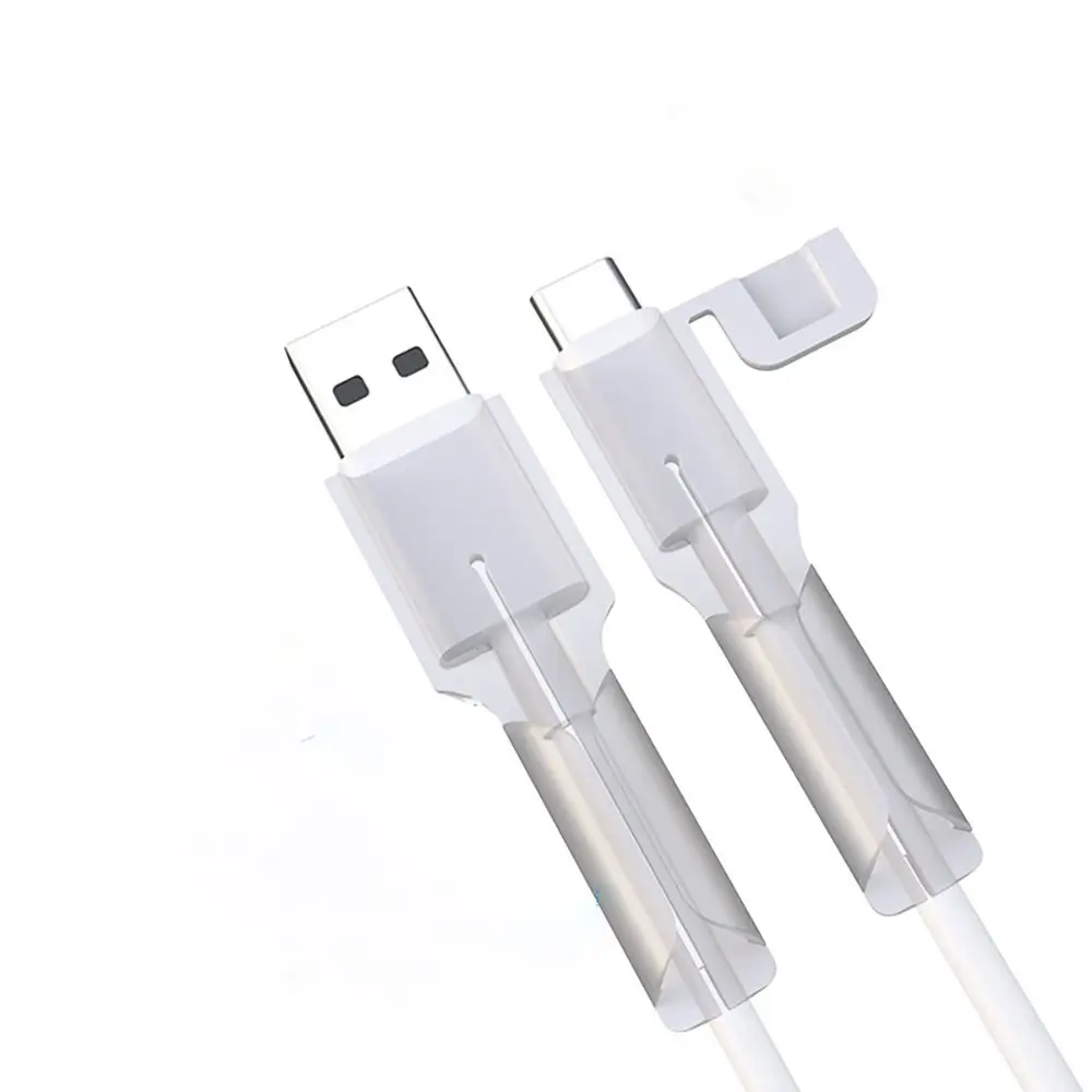 Protector de Cable de silicona Universal, tapa protectora de Cable de cargador tipo C, cubierta a prueba de polvo, accesorios de ahorro de Cable de línea de datos