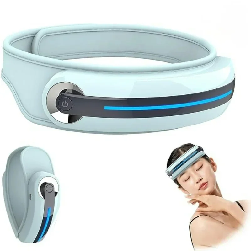 

Electric Head Massager with Heat Scalp Stress Relax Airbag Vibration Bluetooth Music for Forehead & Temple Massage Relaxing Gift