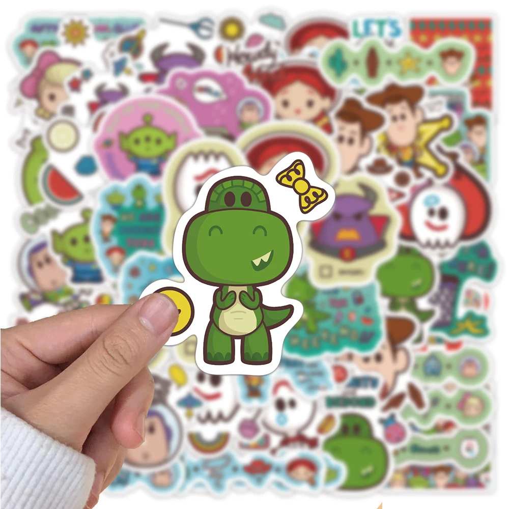 10/30/50 Stück niedliche Disney Cartoon Toy Story Graffiti-Aufkleber für Laptop, Telefon, Tagebuch, coole Anime-wasserdichte Dekoration, Aufkleber, Geschenk