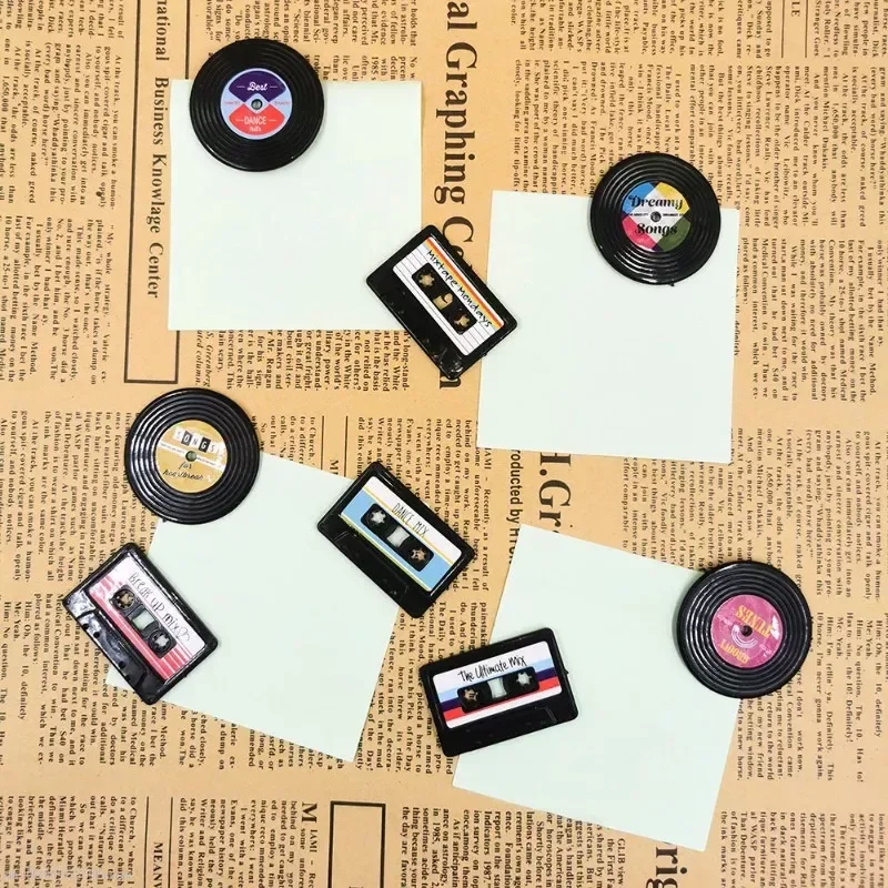 Nostalgic Tape Magnet Set Decorative Magnetic Tape Refrigerator Magnets Retro Magnetic Tape Refrigerator Magnets 4pcs Home Decor