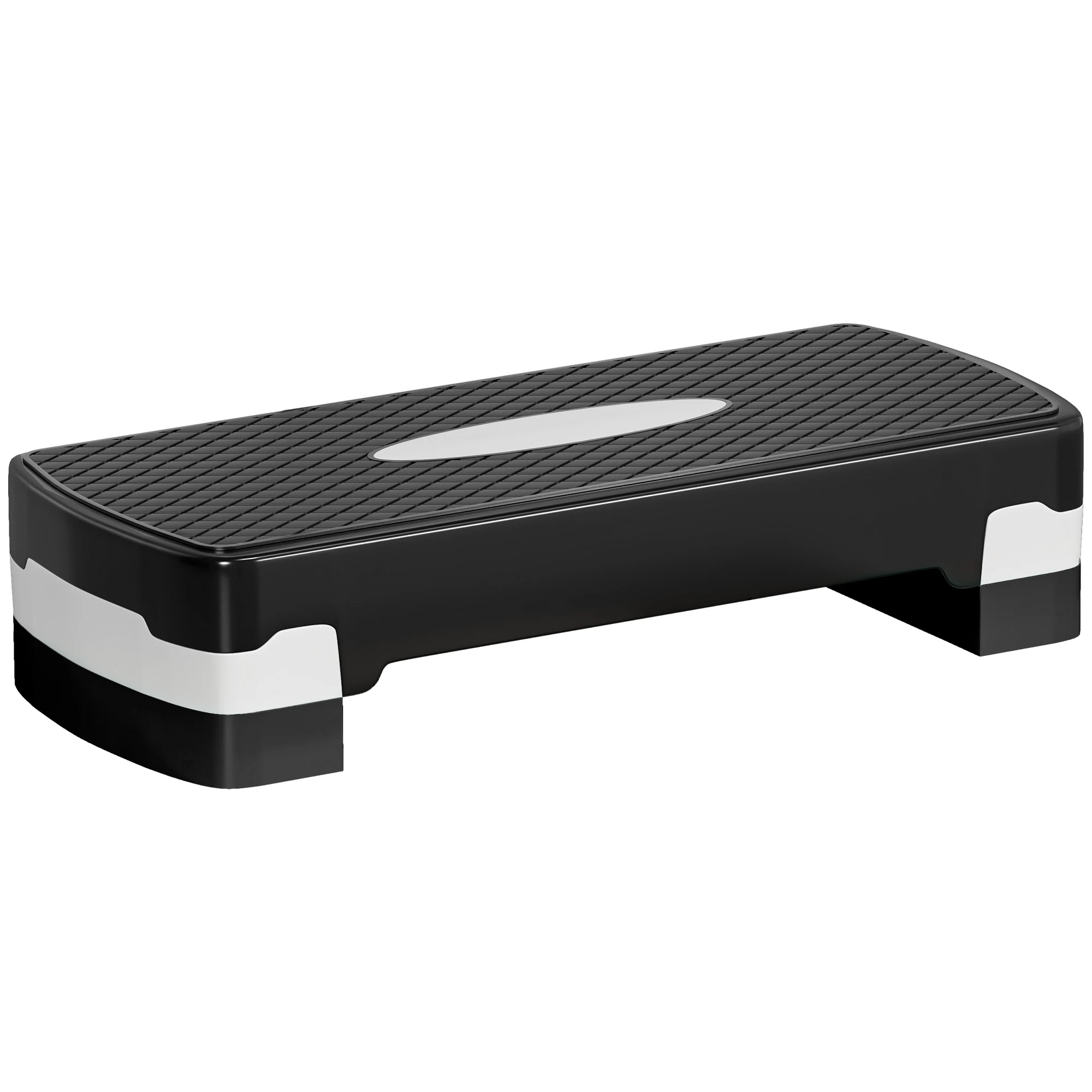 HOMCOM Step para Fitness con Altura Regulable 2 Niveles de 10/15 cm Carga 150 kg