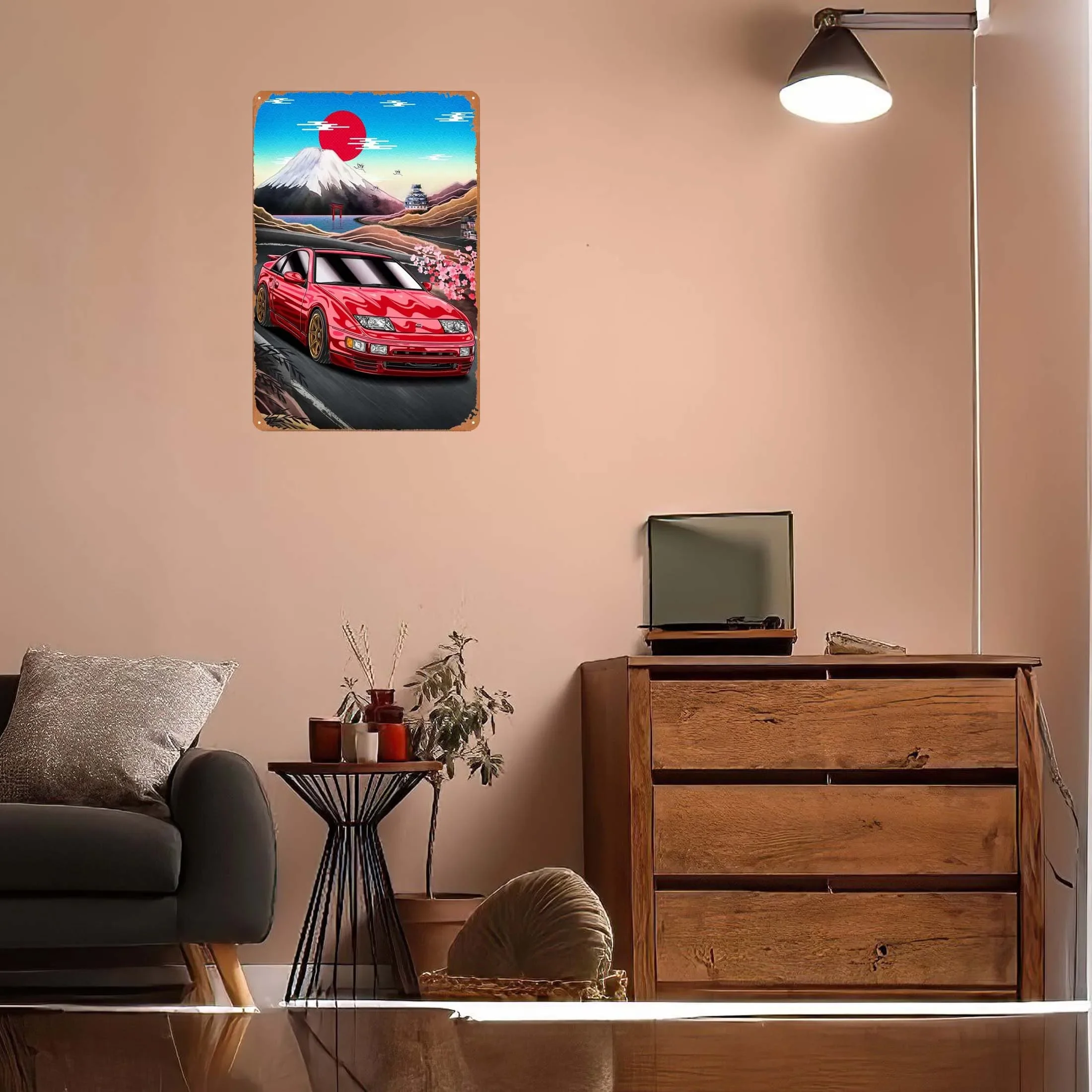 Nippon Nissan 300ZX Z32 Car Metal Sign Poster Wall Decor Living Room Decor Aesthetics Gaming Room Decoration Retro Coffee Bar