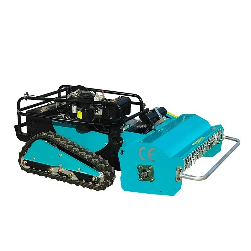 800mm 1000mm 1200mm CE EPA Engine All Terrain Agriculture Rubber Remote Control Robot Flail Lawn Mower