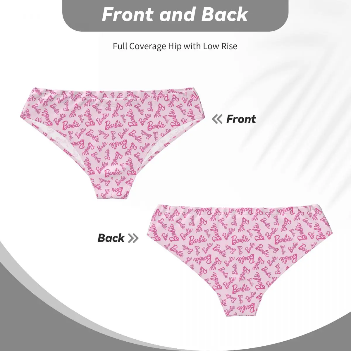 Custom Mens Pink Barbie Men Brief Panties Male Breathable Underwear Underpants