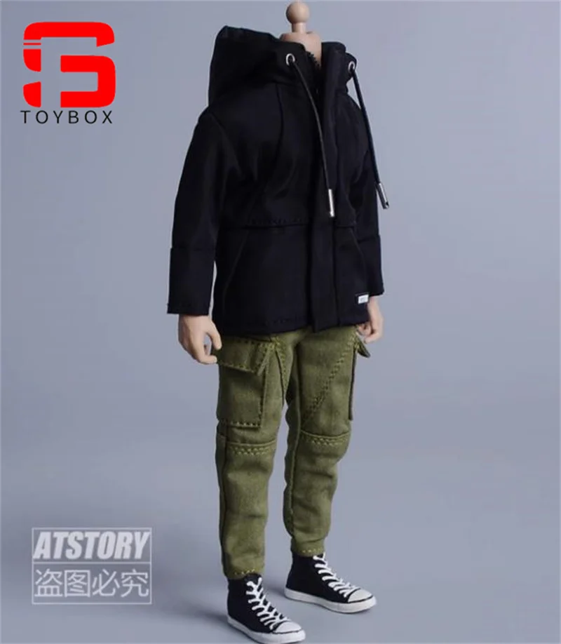 ATStory 1/12 Mannelijke Rits Outdoor Jas Kleding Model Fit 6 ''BJD Notaman Asi 3.0 NWTOYS VTOYS Soldaat Action Figure Body poppen