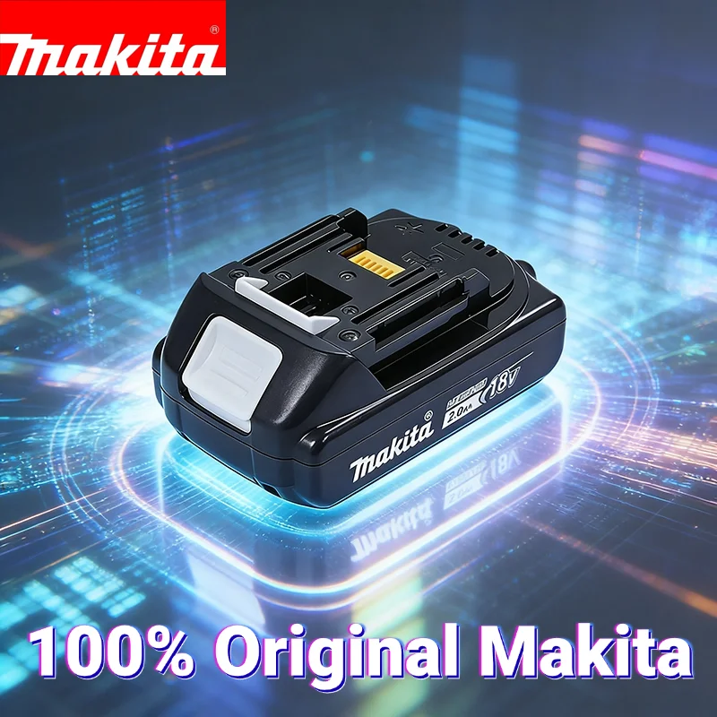 Batteria originale Makita da 2 Ah, modello BL1820B, batteria ricaricabile agli ioni di litio per utensili elettrici Makita da 18 V. Sostituisce la batteria.