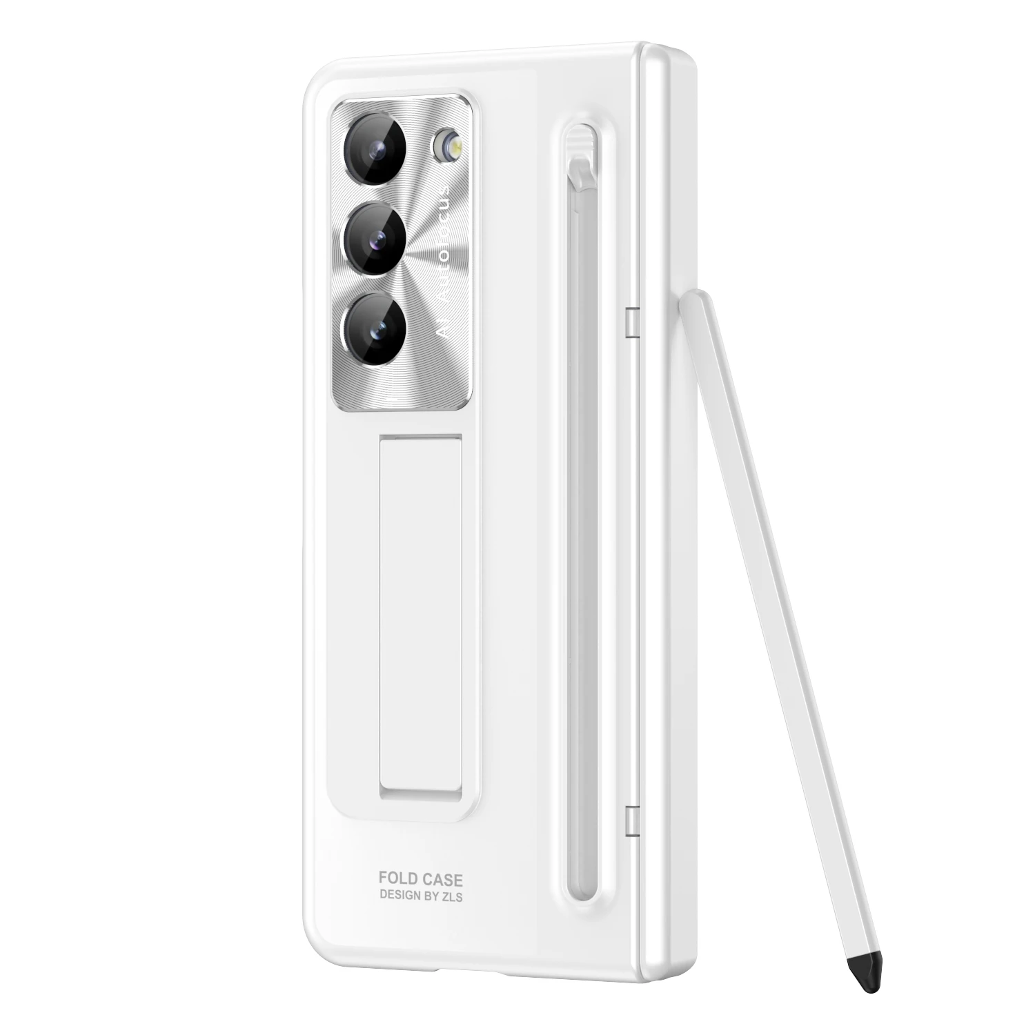 Full Protection Hinge Z Fold 7 Case For Samsung Galaxy Z Fold 7 6 5 4 5g Glass Film Stylus Folding Stand Cover For ZFold4 FOLD5