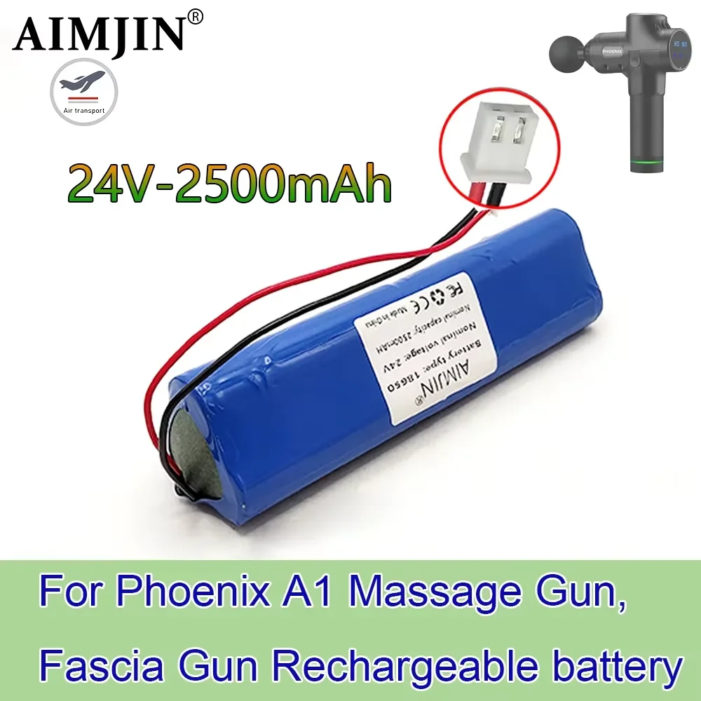 For Phoenix A1 Massage Gun,Fascia Gun 24V 2500mAh Li-ion Rechargeable Battery Pack