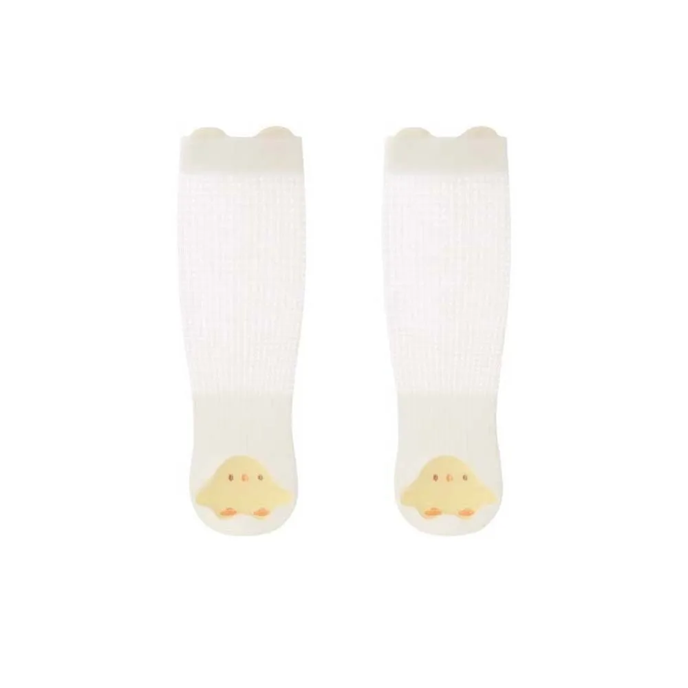1 Pairs Cartoon Animal Infant Anti-mosquito Socks Elastic Breathable Baby Mesh Socks Soft Ultra-thin Newborn Over-the-knee Socks