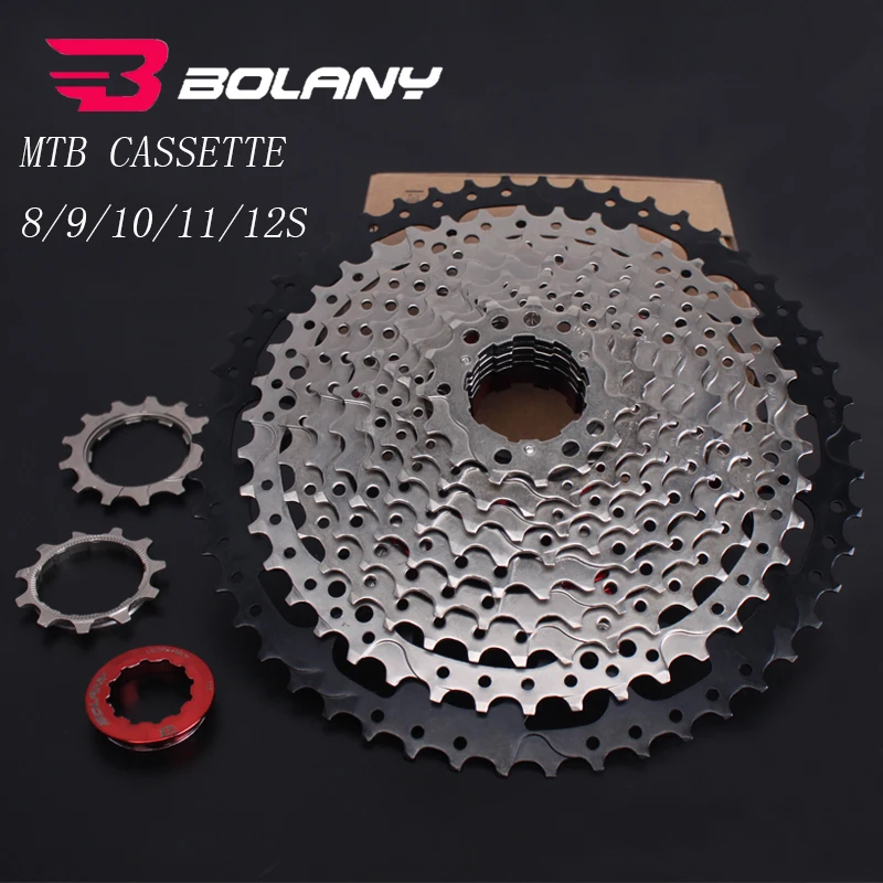 Bolany Cassette 8/9/10/11/12 Speed HG Hub Mountain Bike Freewheel 11-32/36/40/42/46/50/52T Mtb Sprocket Cassette Bicycle Part