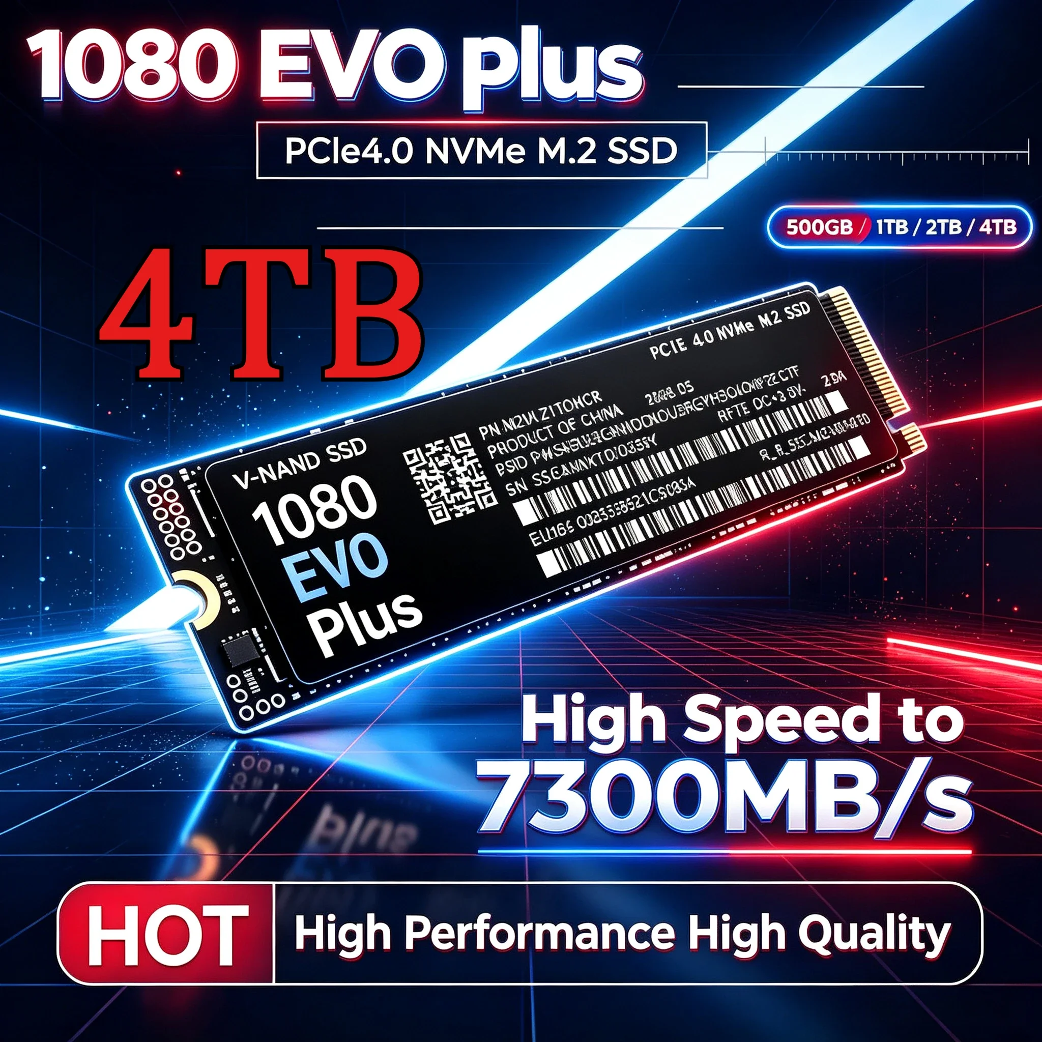 Original 1080 EVO Plus M.2 NVMe PCIe 4.0 Internal SSD 7300MB/s High‑Speed Solid State Drive For Laptop Desktop PC Low Power