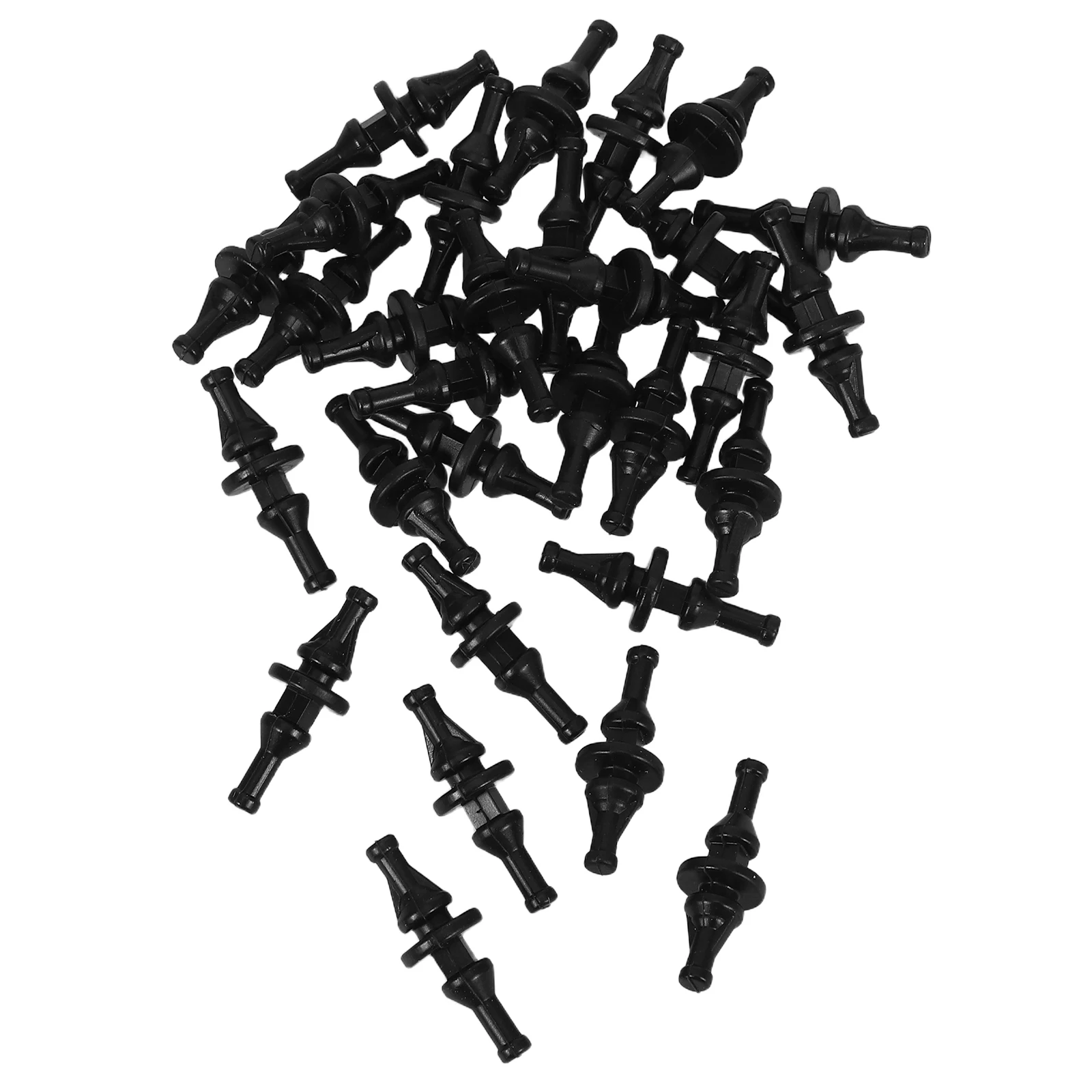 

30pcs Computer Fan Shockproof Silicone Rivets For Pc Case Radiator Fan Mounting Hardware Black Self-Locking Screws Elastic