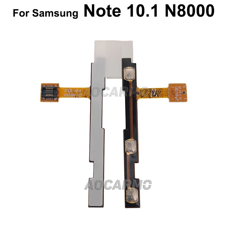 Aocarmo For Samsung Galaxy Note 10.1 N8000 Power On Off + Volume Button Flex Cable Replacement Parts