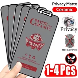 Matte Ceramic Privacy Film For Xiaomi Redmi Note 13 12 11 10 9 9S 8 Pro Anti-spy Screen Protector Poco X6 X5 X3 M5S M6 F5 F3 Pro