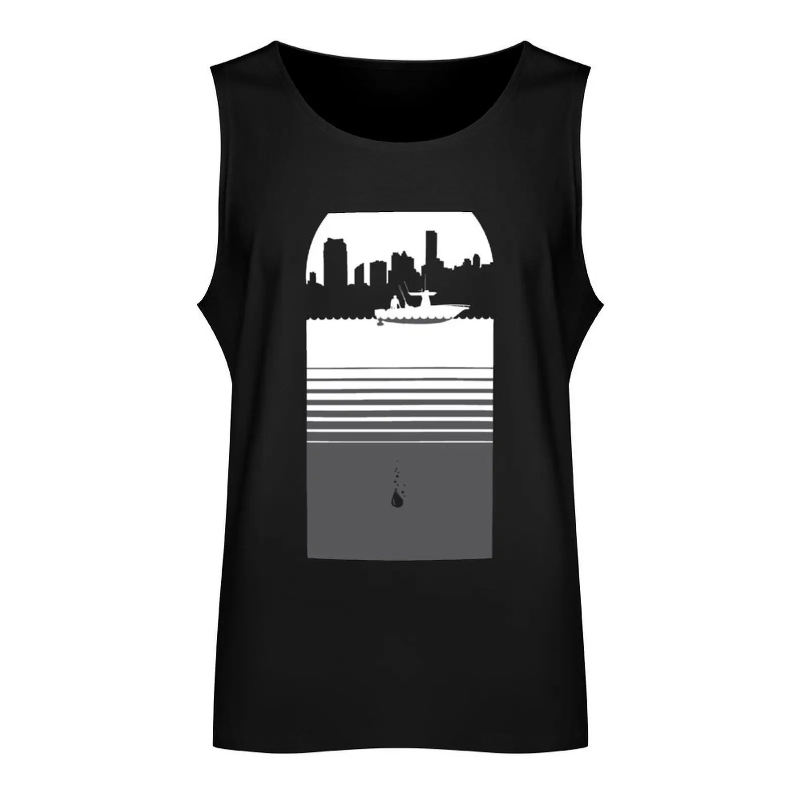 Slice of Life (White/Grey) Tank Top summer clothes for men gym clothes for man bodybuilding running shirt underwear