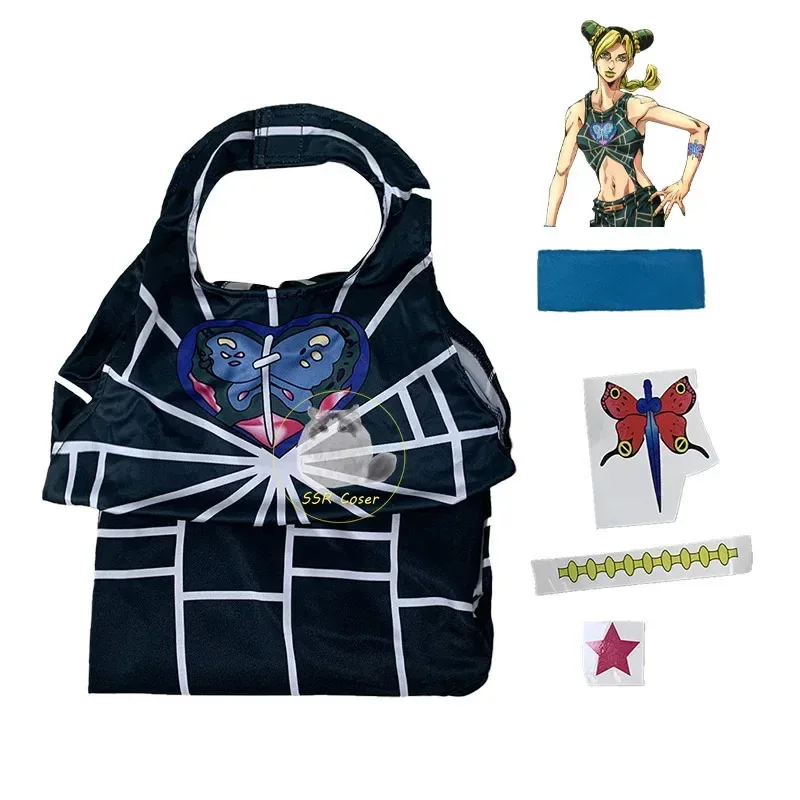 l2025l Halloween Anime Jolyne Cujoh Cosplay Costume JoJos Bizarre Adventure Cosplay Stone Ocean Jolyne Cujoh Uniform Halloween P