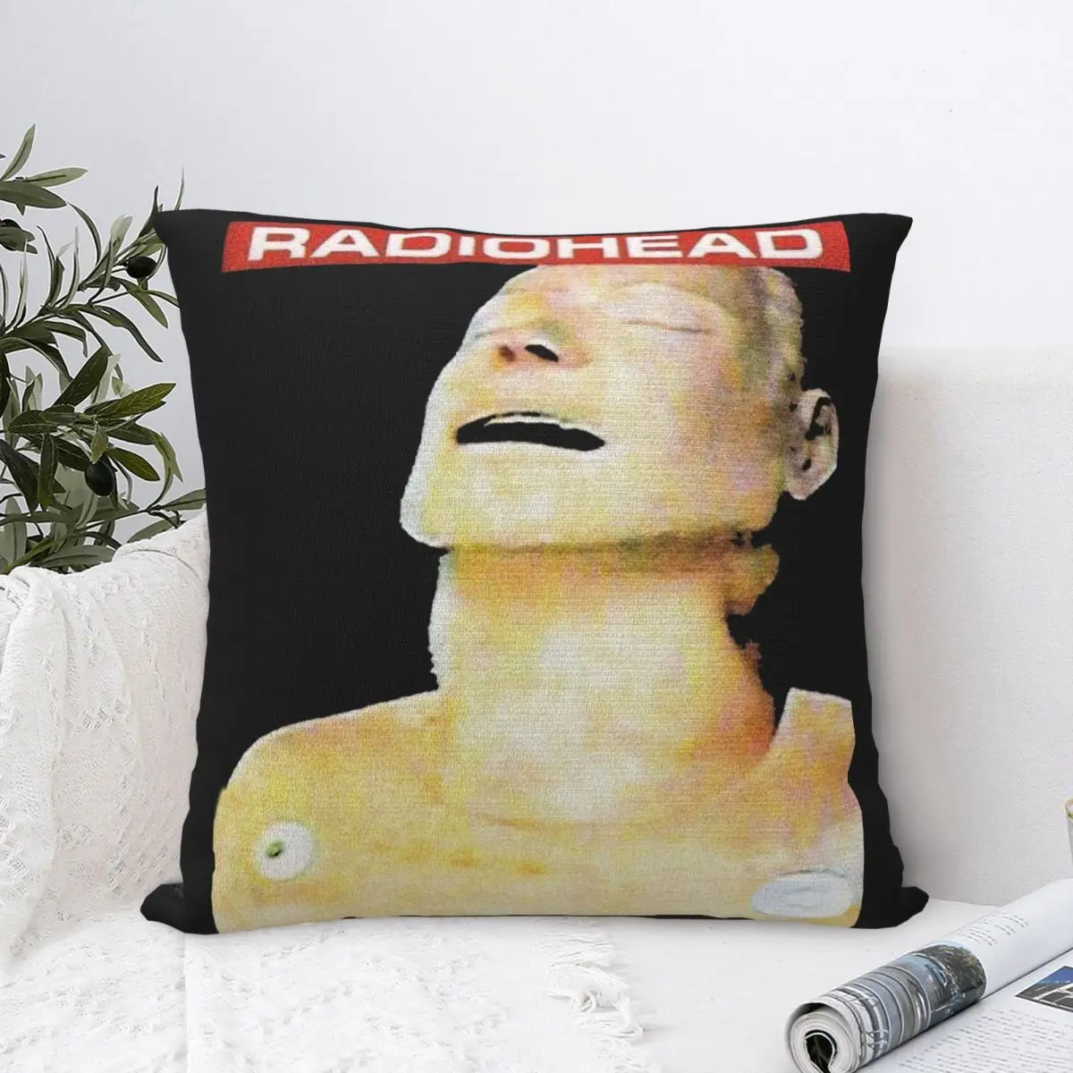 Rock Radiohead Square Pillow Case The Bends Music Album Cushion Covers Creative Zippered Decor Pillowcover for Home 18