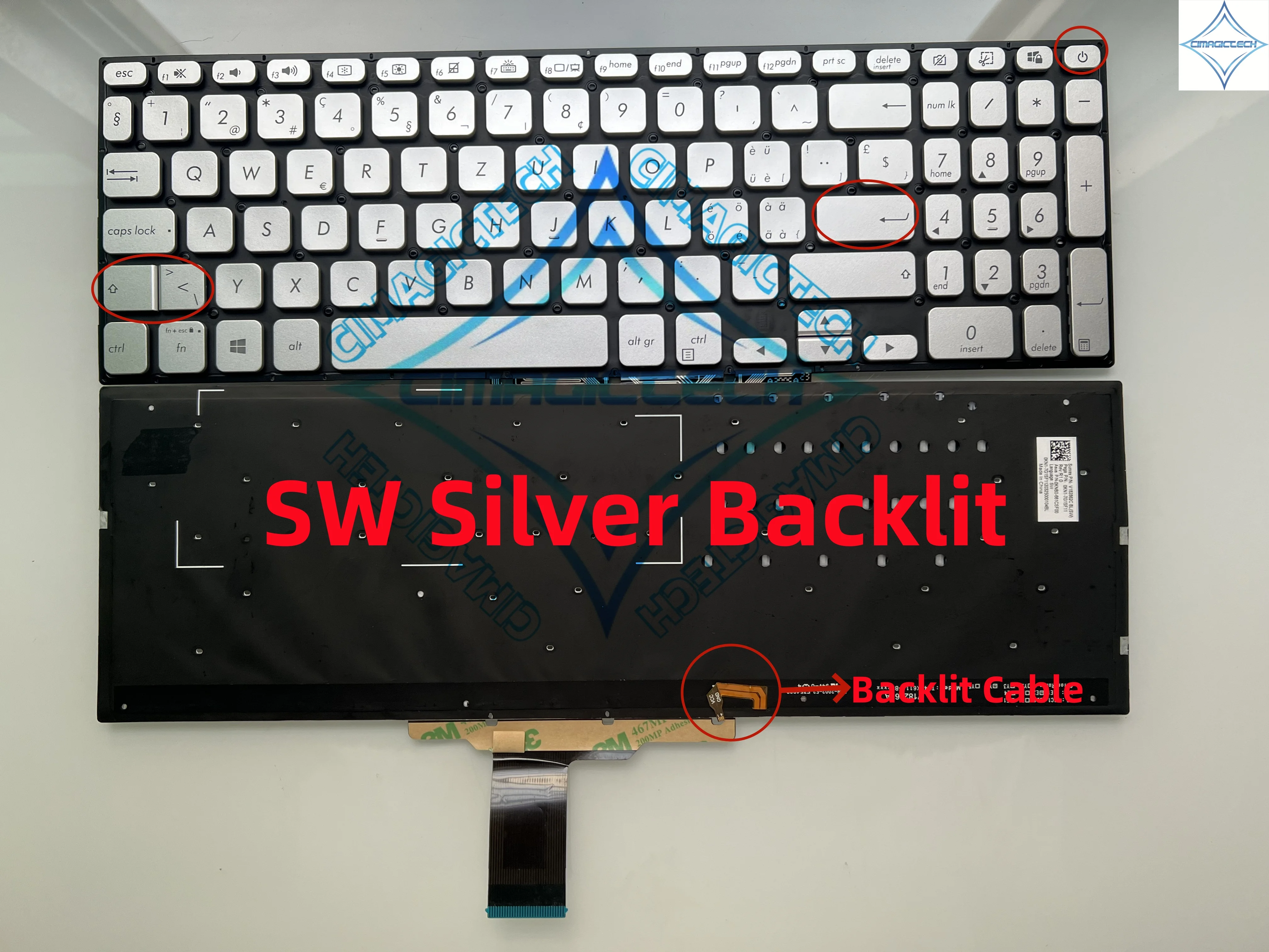 ASUS VivoBook 17 Keyboard Replacement for X712 X712FB M712 S712
