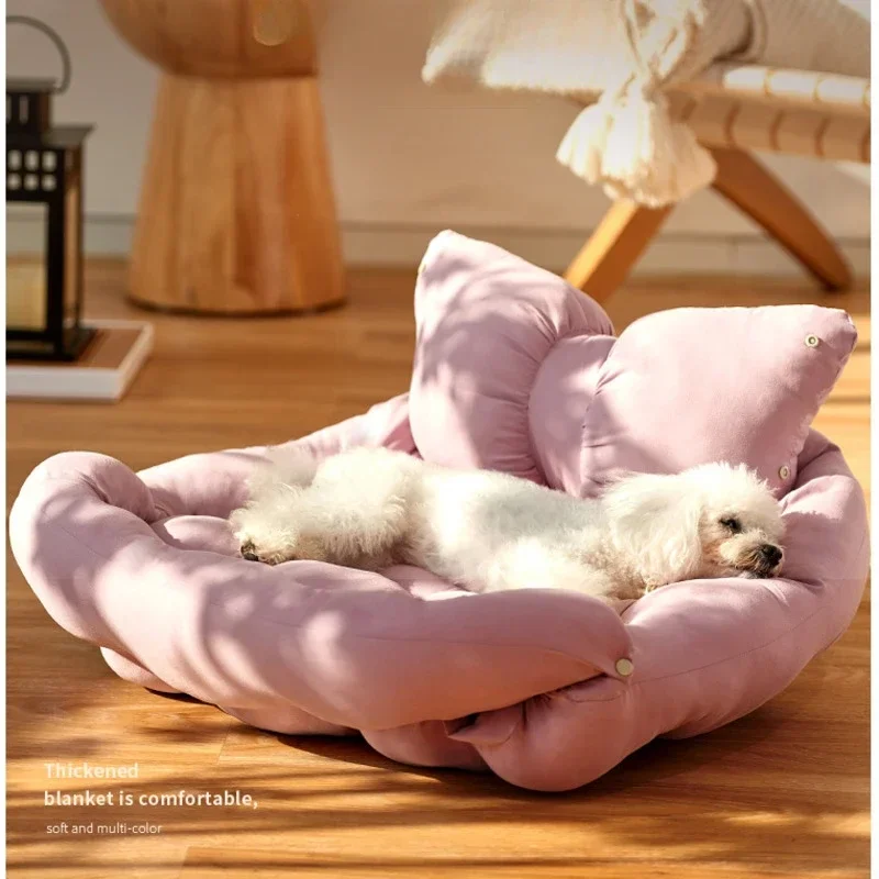 Four Seasons Universal Cat's House Small Teddy Dog Bed Multifunctional Backrest Sofa High Elastic Non Collapsible Litter For Cat