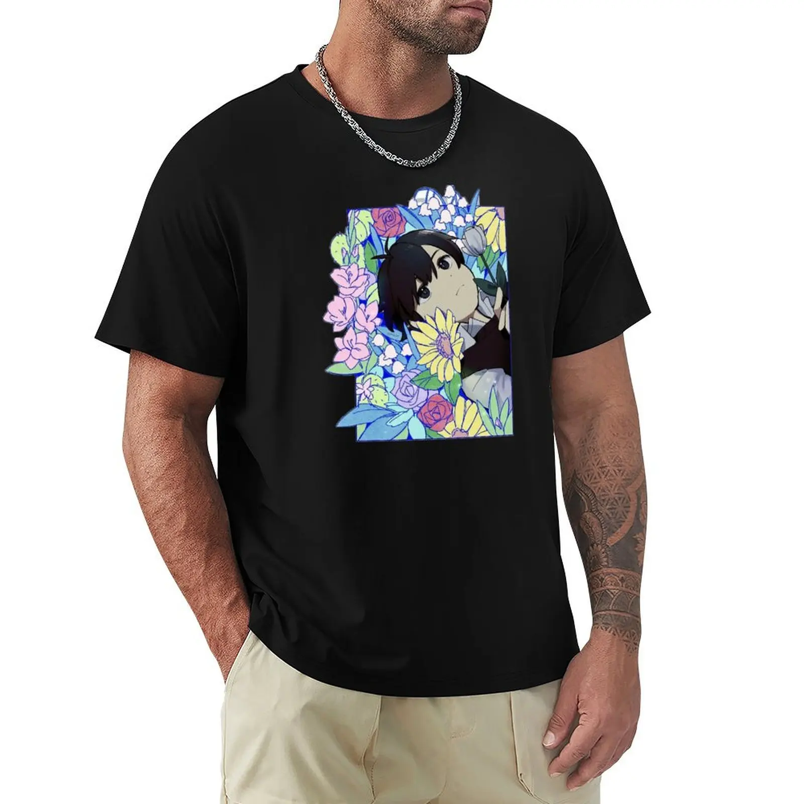

around flowers art T-Shirt shirts graphic tees T-shirts man new gifts and t-shirts men workout shirt