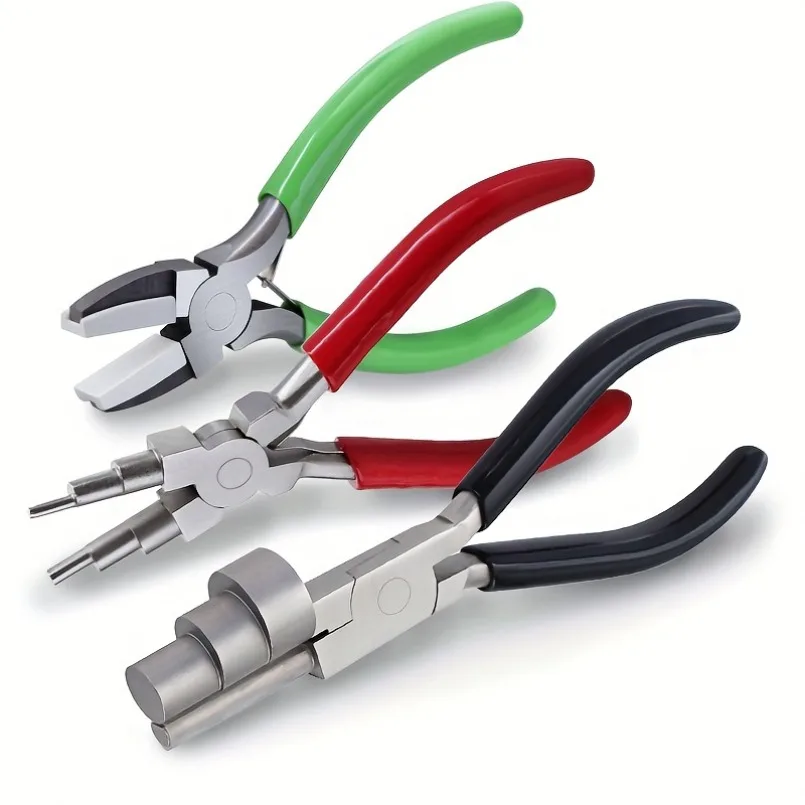 3 pieces multi-functional shaping pliers DIY handmade combination big head three-section pliers six-section nylon pliers