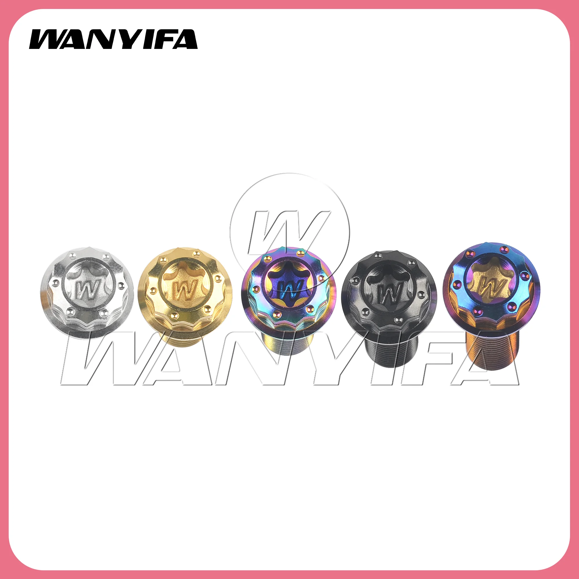 Wanyifa  Titanium Bolt  M10x20/25/30/35/40/45/ 50/55/60/65/70mm Flange 12 Point Torx Head Screw for Motorcycle Car