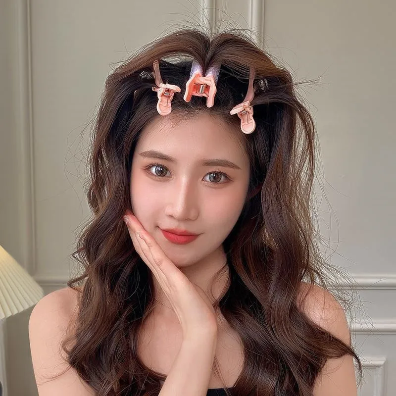 Volume Hair Clip Set Girls Volumizing Hair Root Hairpin Naturally Fluffy Eamless Air Bangs Clip Curling Hair Accessories 뿌리볼륨