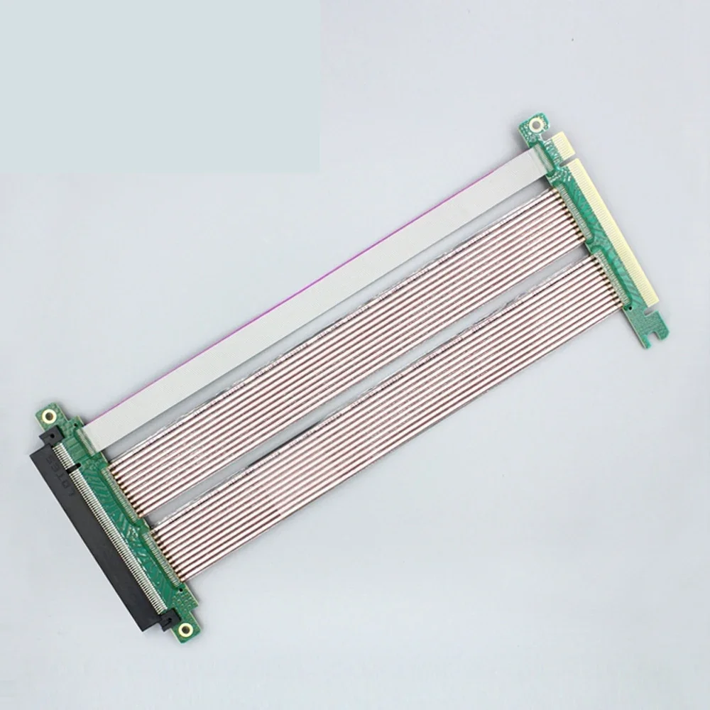 Cabo riser PCIe 16x riser, extensor riser PCI Express 4.0x16, cabo GUP flexível de alta velocidade de 180 graus