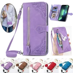 Honor Magic 8 7 6 Pro 6 Lite 5G Luxury Case Crossbody Zipper Leather Funda Honor Magic7 Pro 8 Lite Magic6 Pro Wallet Book Cover