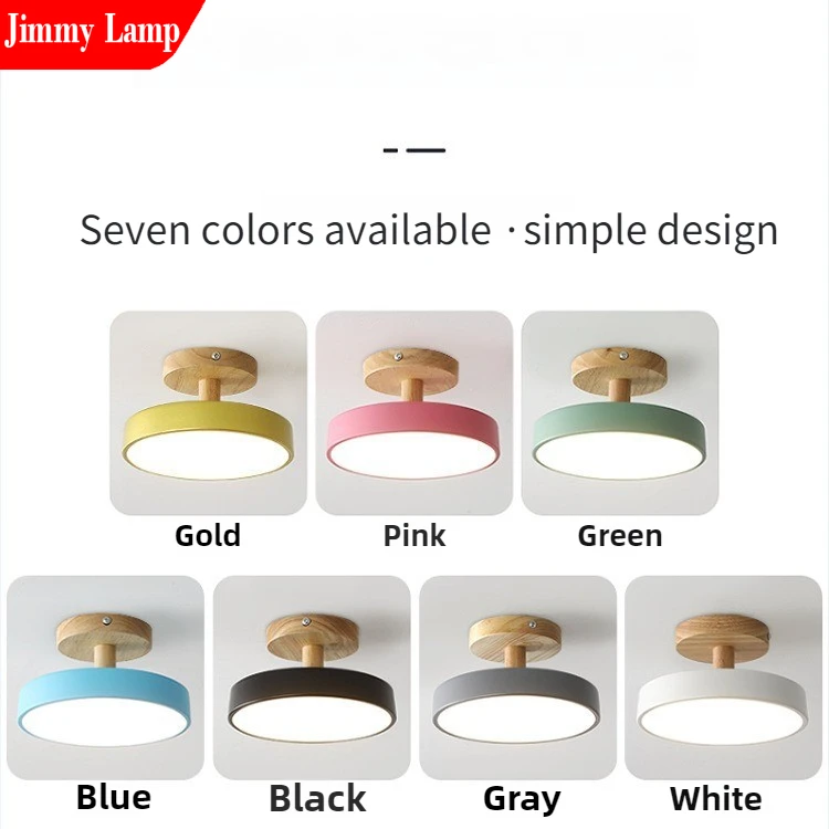 

Nordic Macaron Style LED Lights Hallway Lights Restaurant Bedroom Study Living Room Bedroom Bedside Lamp Decor Lighting Fixtures