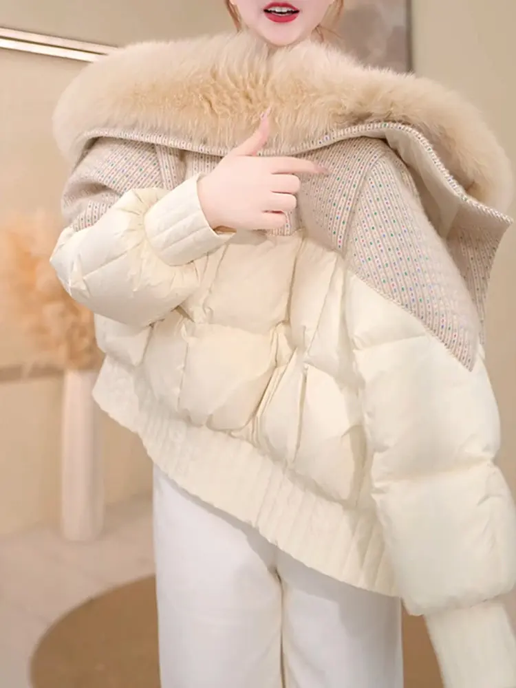 

Loose Fit Thiened Casual down Cotton Jaet Women's Winter New Sle plus Size Coat Faionable Large Size Cotton Padded