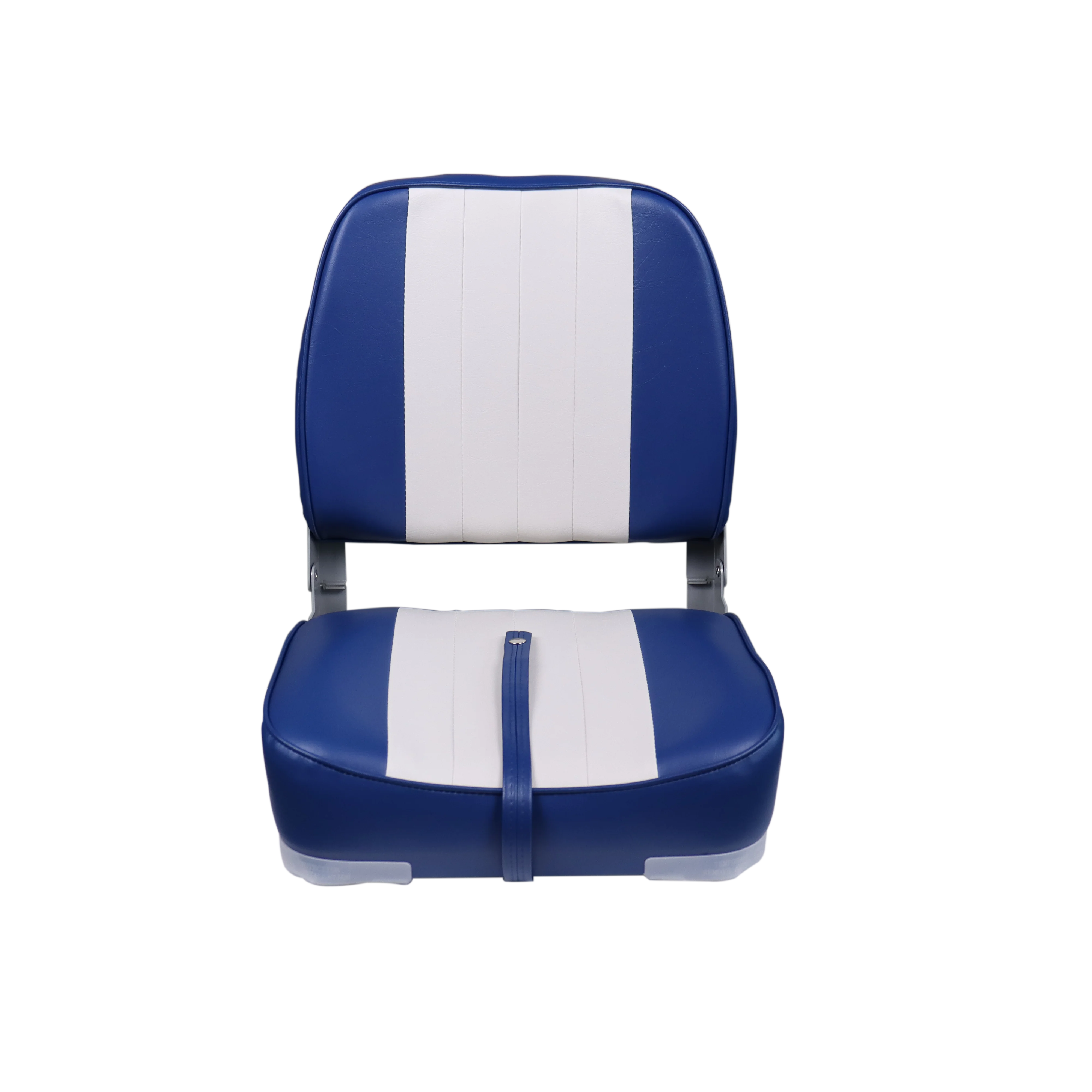 

Low Back Folding Boat Seat Marine Seats Blue White Seat PVC Front Boat Chair for Fishing Boat Seat