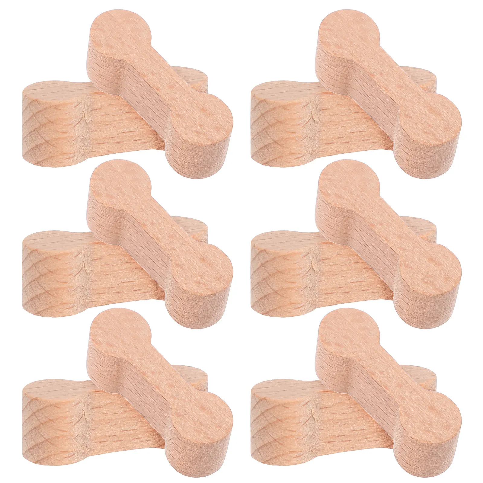 

16Pcs Wooden Railway Track Connector Accessories for Kids Creative Play and Stable Track Assembly Railway Train Buckle