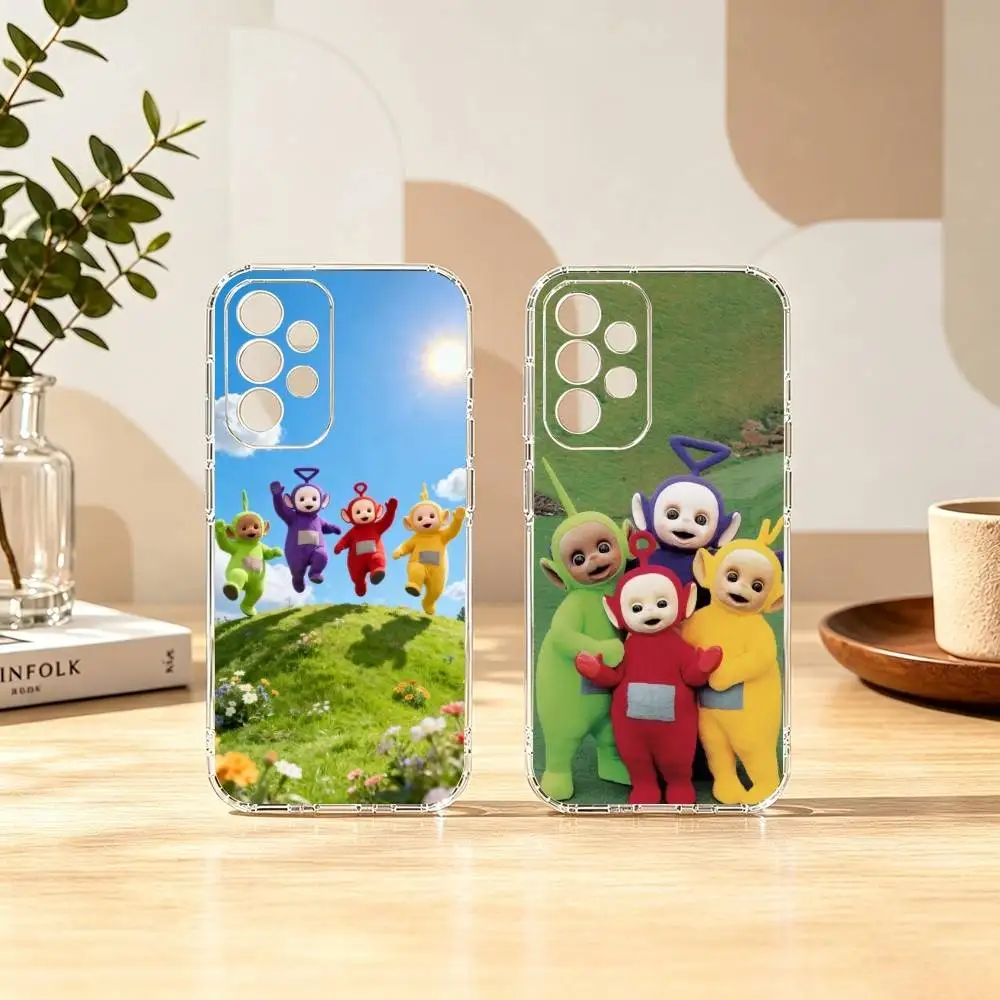 Lovely Cartoon Teletubbies gift  Phone Case For Samsung S25,S24,S21,S22,S23,S30,Ultra,S20,Plus,Fe Transparent Cover