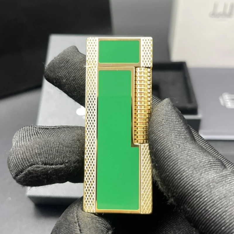 

DUN Luxury Gas Lighter Grinding Wheel Ignition Open Flame Design with Adjustable Flame Classic Drawing High-end Gifts