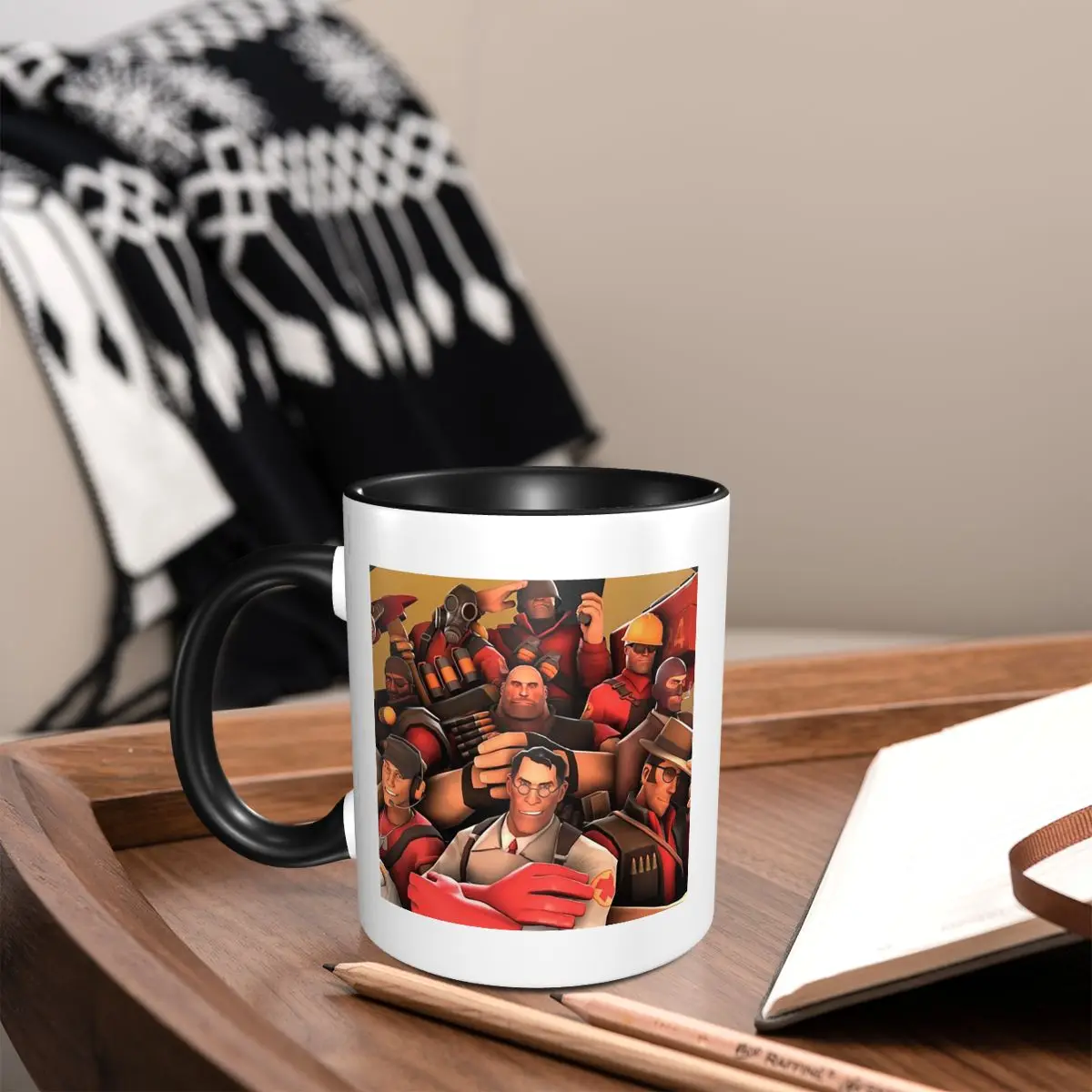 

Плакат Team Fortress, художественная кружка, забавные керамические кофейные чашки, чайные кружки, чашка для молока, посуда для напитков, подарки для женщин и мужчин