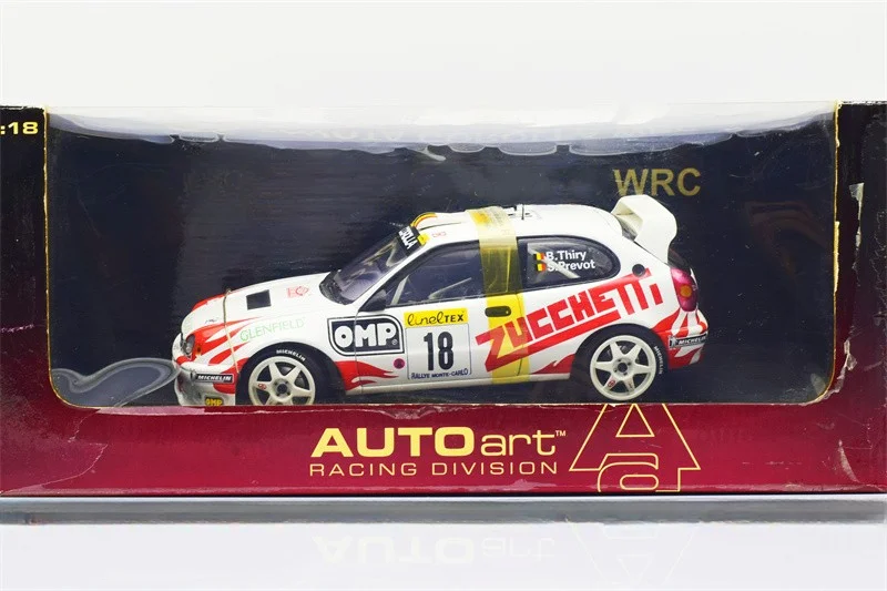 Autoart 1:18 AE111 #18 WRC Alloy Fully Open Simulation Limited Edition Alloy Metal Static Car Model Toy Gift