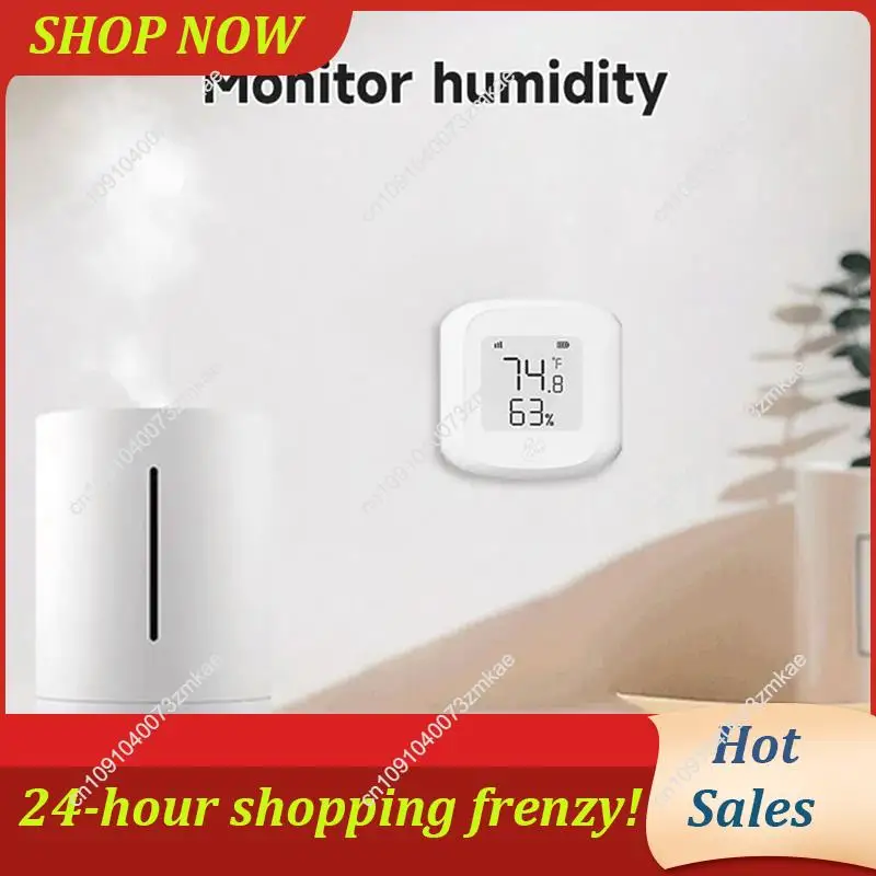 

Ежедневная распродажа 2X Tuya Smart Zigbee ЖК-датчик температуры и влажности беспроводной детектор интеллектуальная связь поддержка дома