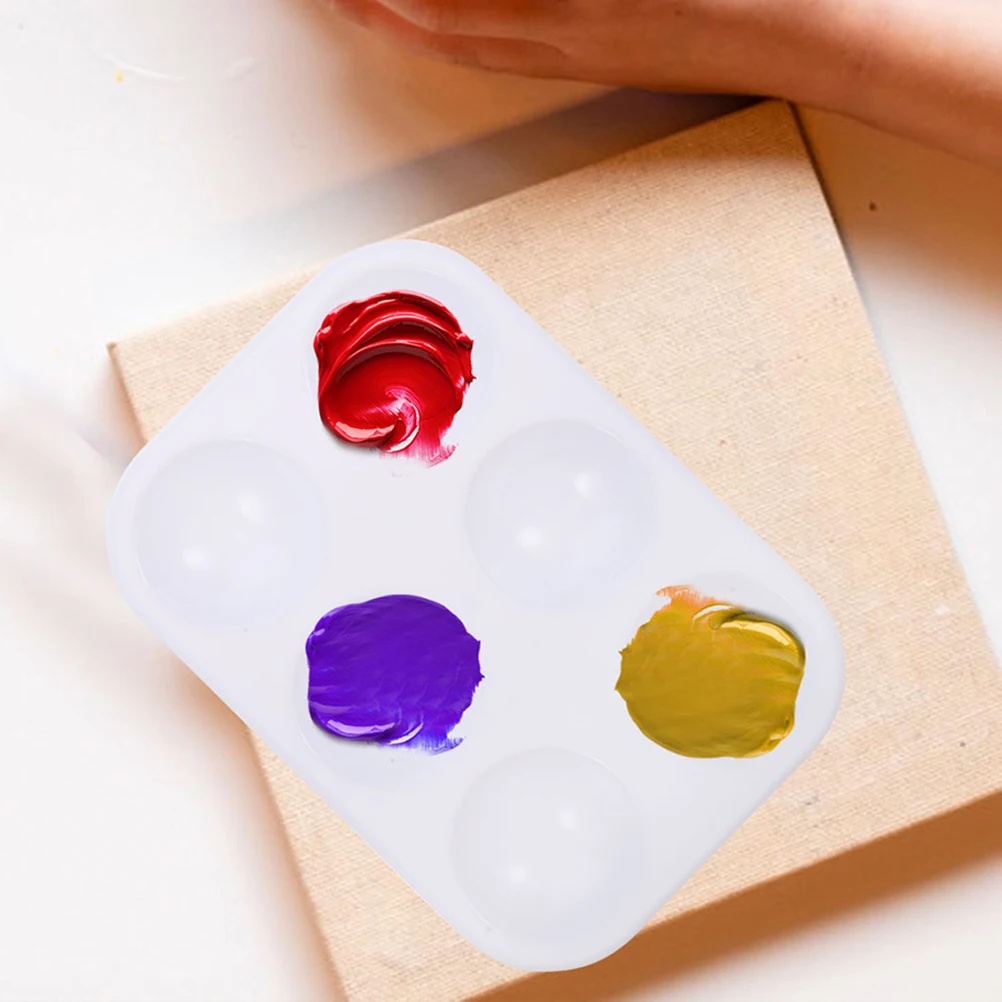 

30 Pcs Watercolor Palette Empty Plastic Mixing Trays Mini Gouache Small Color Tray Portable Painting Supplies