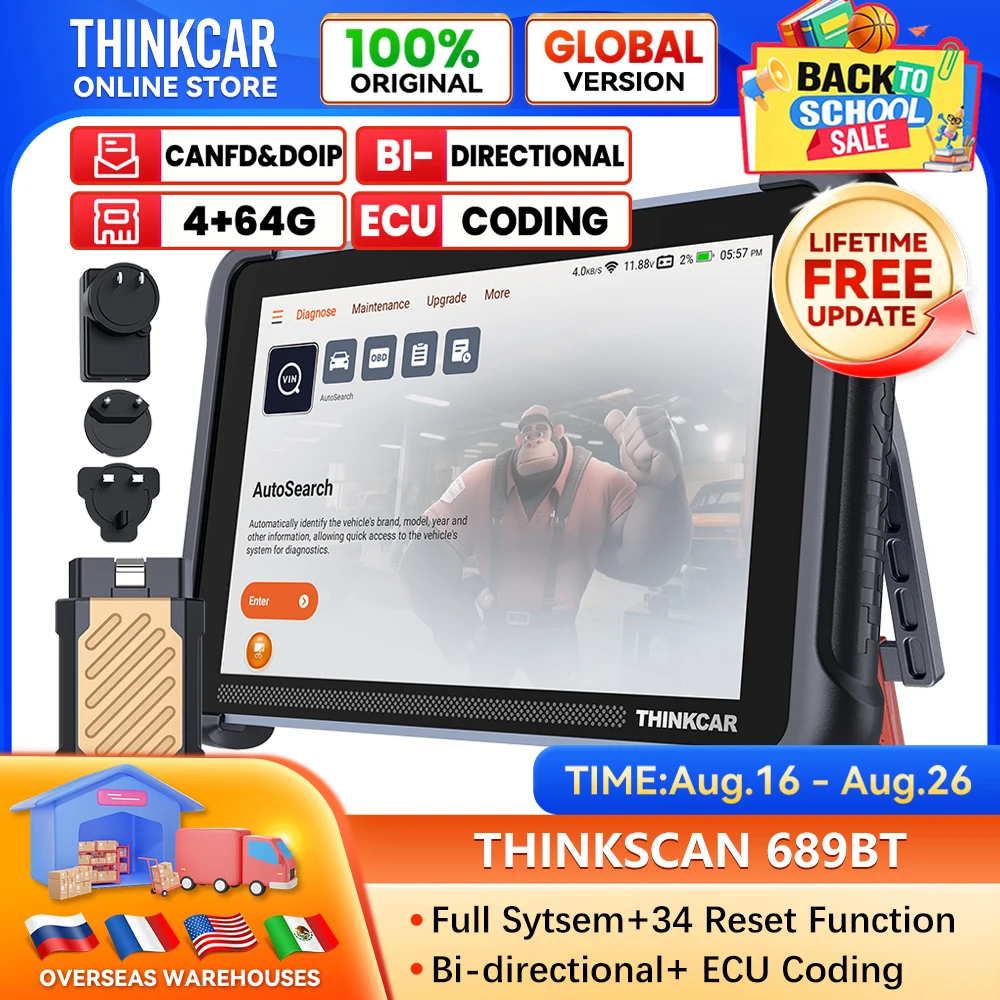 3D Printing Online - THINKCAR Thinkscan 689BT OBD2 Teşhis Cihazı