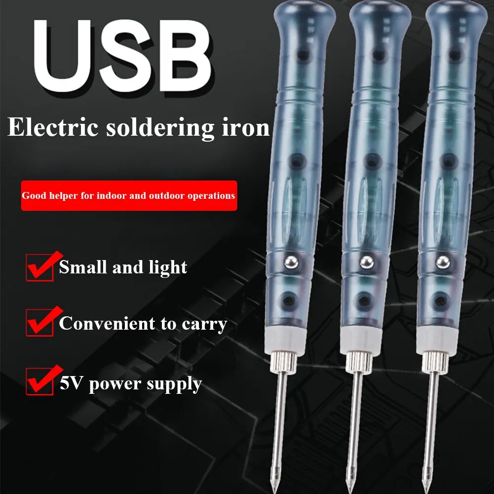 5V USB Soldering Iron Professional Electric Heating Tools Rework With Indicator Light Handle Welding Gun BGA Repair