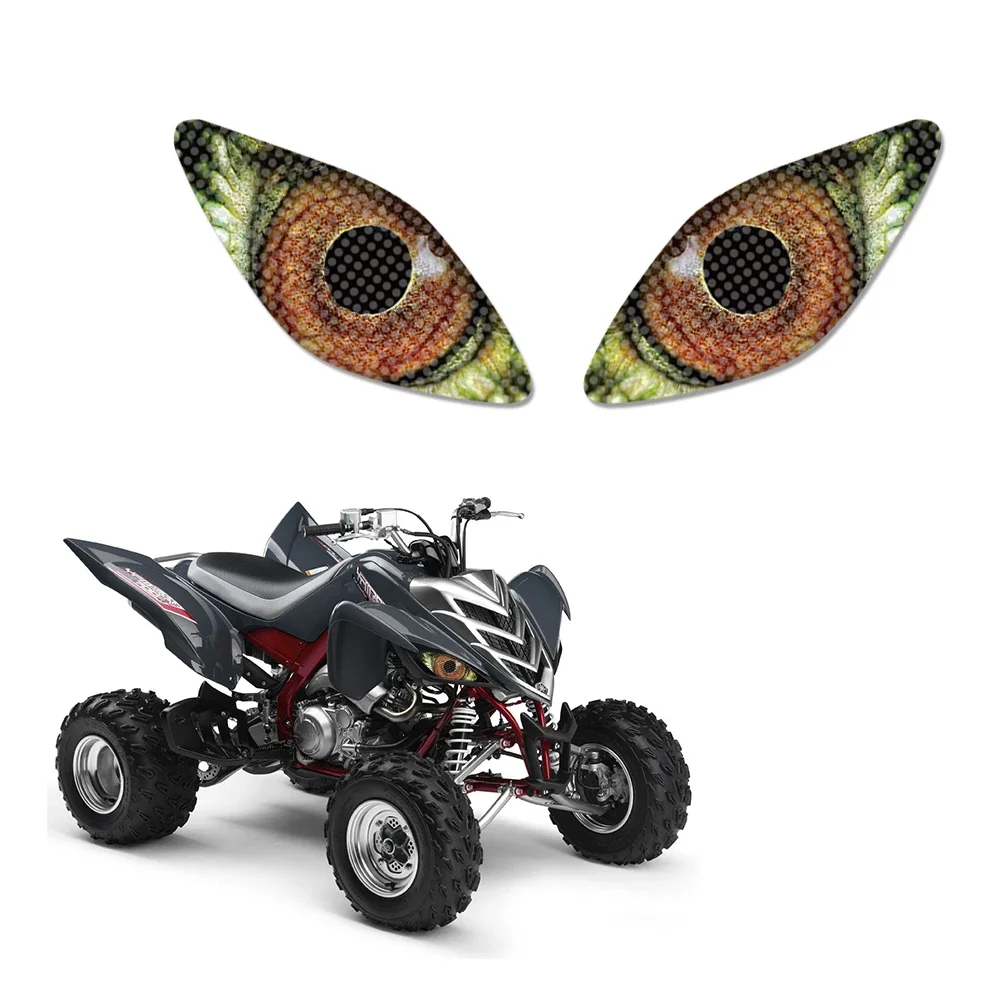 

Motorcycle dune buggy ATV Headlight Eye Graphics Kit Decal Sticker Cover For Yamaha Raptor 660 ECLIPSE
