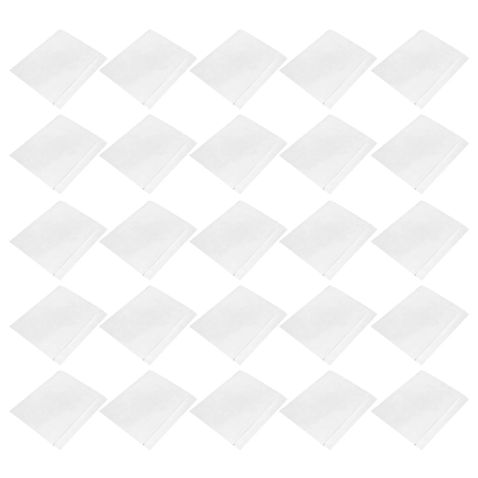 Bolsa de almacenamiento de lista de Pe impermeable, bolsa de protección de recibos transparente autoadhesiva, bolsa de almacenamiento de recibos transparente, 50 Uds.