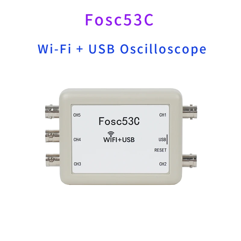Imagem -02 - Osciloscópio Usb Wi-fi sem Fio Entrada Síncrona de Canais Reparo Elétrico Portátil Automotivo Fosc53c 1m